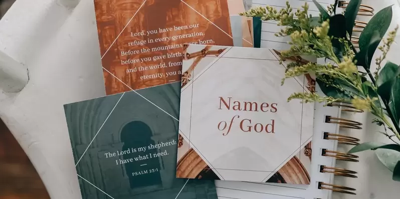 Names of God prayer cards